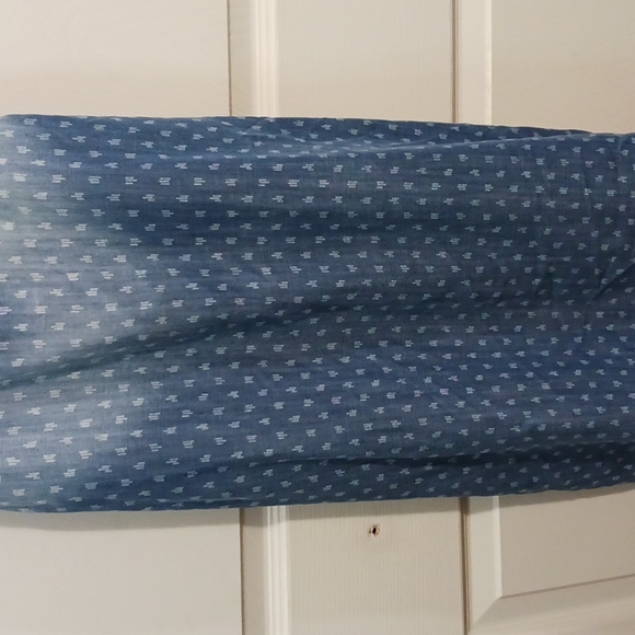 Anthropologie cloth & stone denim strappy tank mini dress - S - blue ombre - Picture 3 of 8